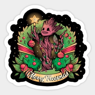 Merry Treesmas Sticker